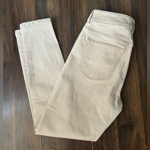 Lauren Ralph Lauren Rare Premier Skinny Ankle Cream Jeans size 6